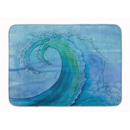 Carolines Treasures Abstract Wave Machine Washable Memory Foam Mat BB8531RUG